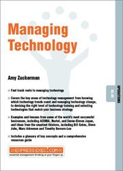 Cover of: Technology Management