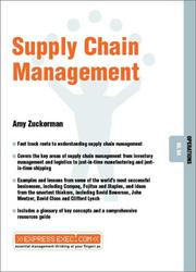 Cover of: Supply Chain Management