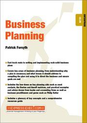 Cover of: Business Planning