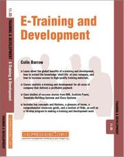 Cover of: E-Training and Development (Training & Development)