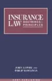 Cover of: Insurance law: doctrines and principles