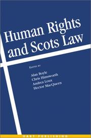 Cover of: Human rights and Scots law