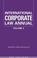 Cover of: International Corporate Law Annual (International Corporate Law)