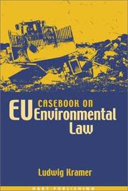 Cover of: Casebook on Eu Environmental Law