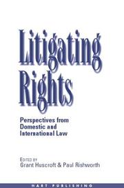 Cover of: Litigating Rights: Perspectives from Domestic and International Law