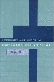 Cover of: Property And the Human Rights Act 1998 (Human Rights Law in Perspective)