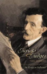 Cover of: Jurists and Judges by Neil Duxbury