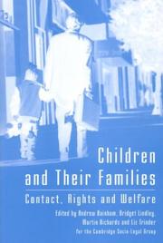 Cover of: Children and Their Families: Contact, Rights, and Welfare
