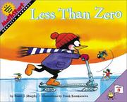 Cover of: Less Than Zero (MathStart 3) by Stuart J. Murphy, Stuart J. Murphy