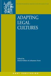 Cover of: Adapting Legal Cultures (Onati International Series in Law and Society)