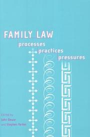Cover of: Family law processes, practices, and pressures by International Society on Family Law. World Conference