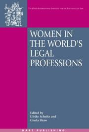 Cover of: Women in the world's legal professions by edited by Ulrike Schultz and Gisela Shaw.