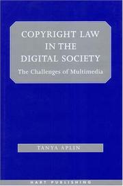 Cover of: Copyright law in the digital society: the challenges of multimedia
