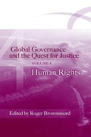 Cover of: Global Governance and the Quest for Justice (IV)