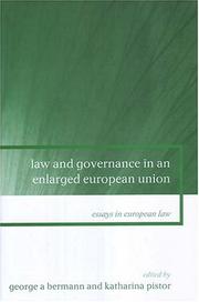 Cover of: Law and governance in an enlarged European Union | 