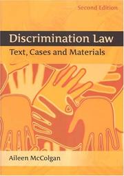 Discrimination Law by Aileen McColgan