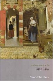 Cover of An introduction to land law