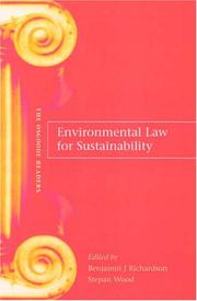 Environmental law for sustainability cover