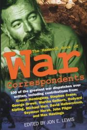 Cover of: The Mammoth Book of War Correspondents by Jon E. Lewis