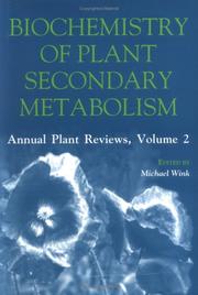 Cover of: Biochemistry of Plant Secondary Metabolism Vol. 2: Annual Plant Reviews (Annual Plant Reviews,)