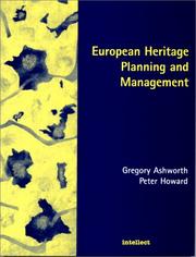 Cover of: European heritage, planning and management