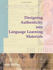 Cover of: Designing authenticity into language learning materials