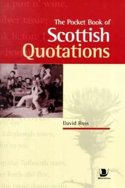 Cover of: The pocket book of Scottish quotations