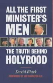 Cover of: All the First Minister's Men