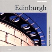Cover of: Edinburgh: a guide to recent architecture