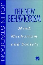 Cover of: New Behaviorism by John Staddon