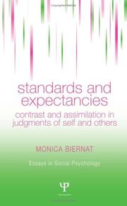 Cover of: Standards and Expectancies: Contrast and Assimilation in Judgments of Self and Others (Essays in Social Psychology)