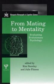 Cover of: From Mating to Mentality by Kim Sterelny