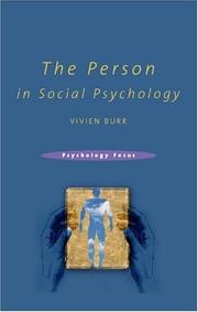 Cover of: The person in social psychology