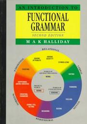 Cover of: An introduction to functional grammar by Michael Halliday