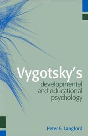 Cover of: Vygotsky's developmental and educational psychology