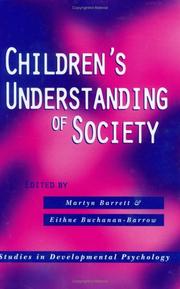 Cover of: Children's understanding of society