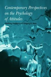 Cover of: Contemporary perspectives on the psychology of attitudes: the Cardiff Symposium