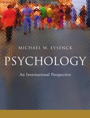 Cover of: Psychology: an international perspective