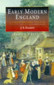 Cover of: Early modern England: a social history, 1550-1760
