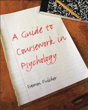 Cover of: A guide to coursework in psychology