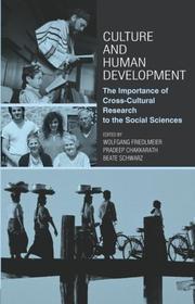 Cover of: Culture and human development: the importance of cross-cultural research to the social sciences