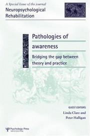 Cover of: Pathologies of Awareness by Clare/Halligan