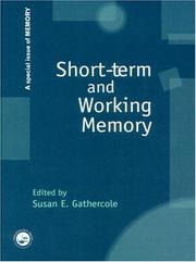 Cover of: Short-Term and Working Memory by Susan E. Gathercole