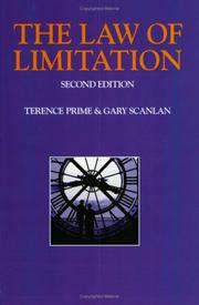 Cover of: The law of limitation