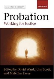 Cover of: Probation: working for justice.