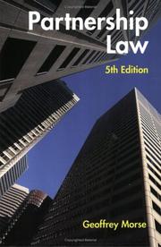 Cover of: Partnership Law by Geoffrey Morse