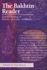 Cover of: The Bakhtin Reader by Graham Roberts