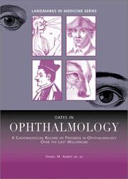 Dates in ophthalmology by Daniel M. Albert