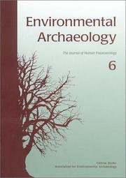 Cover of: Environmental Archaeology 6 by Glynis Jones