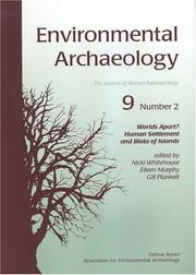 Cover of: Environmental Archaeology: The Journal Of Human Palaeoecology (Journal of Human Palaeoecology)